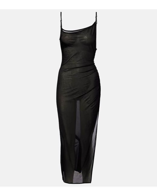 Mugler Black Midikleid