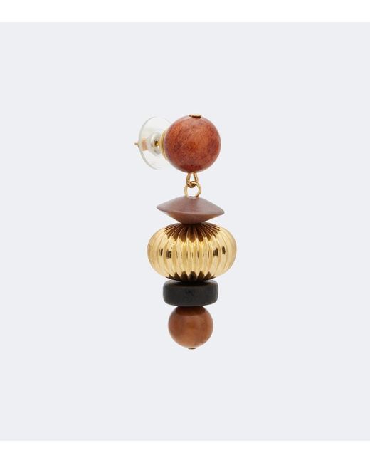 Jennifer Behr Multicolor Lavon Embellished-Plated Drop Earrings