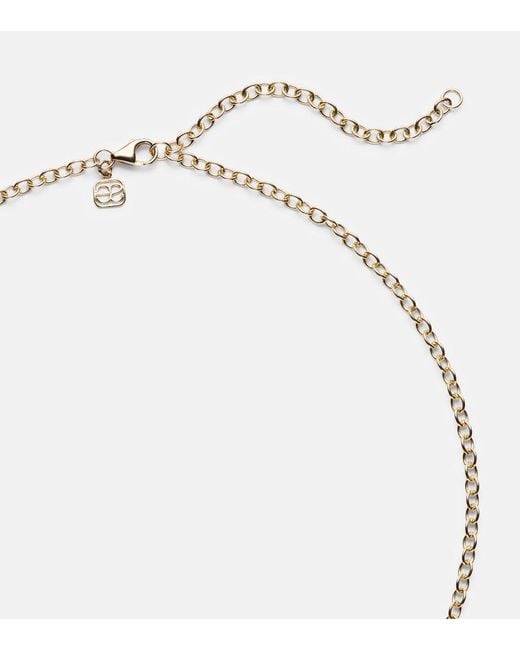 Sydney Evan Metallic Large 14Kt Pendant Necklace With Diamonds