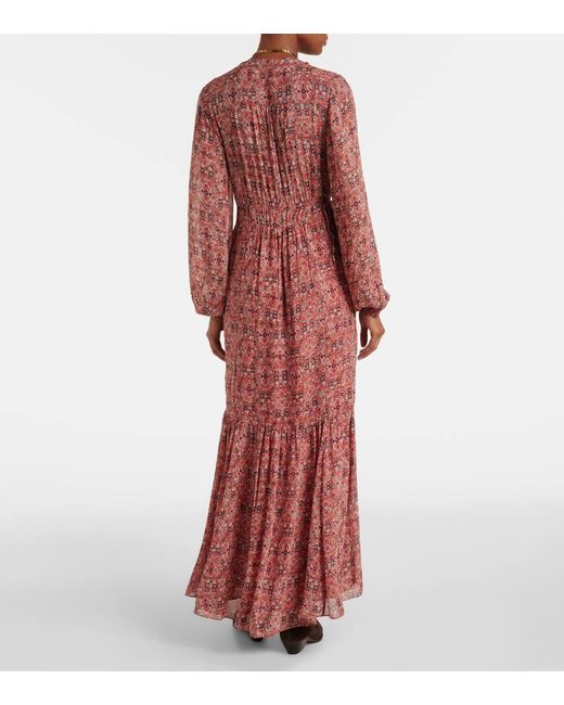 Abito Lungo Brianaga di Isabel Marant in Red