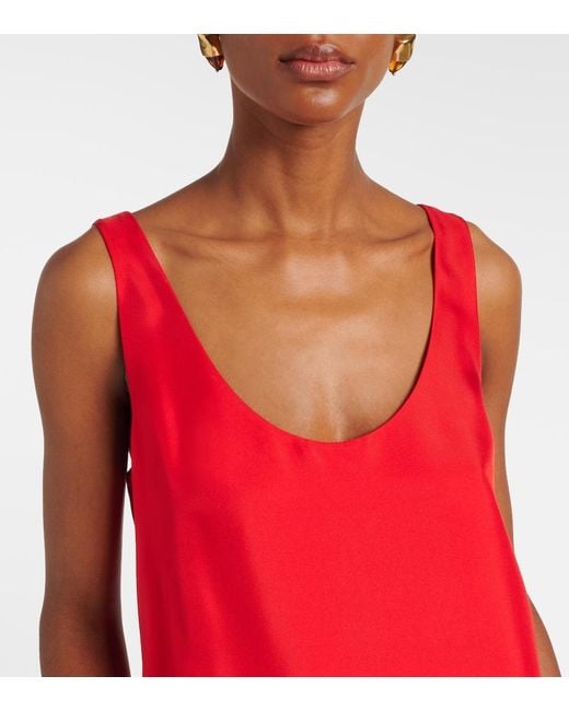Top De Seda Rohe de color Red