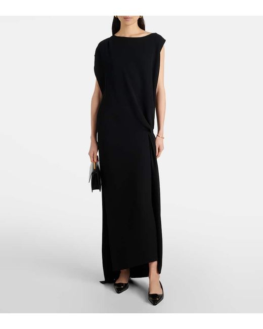Manolo Blahnik Black Chiaran Leather Ballet Flats