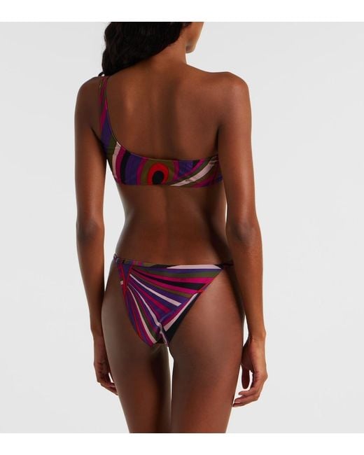 Emilio Pucci Purple Iride Bikini Top