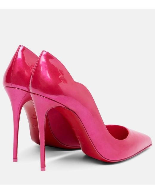 Christian Louboutin Pink Hot Chick 110 Patent Leather Pumps