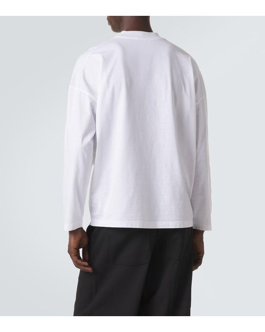 Jil Sander White Cotton T-Shirt for men