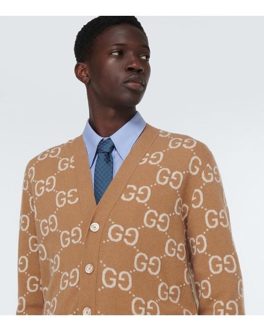 Gucci Blue Gg Silk Jacquard Tie for men