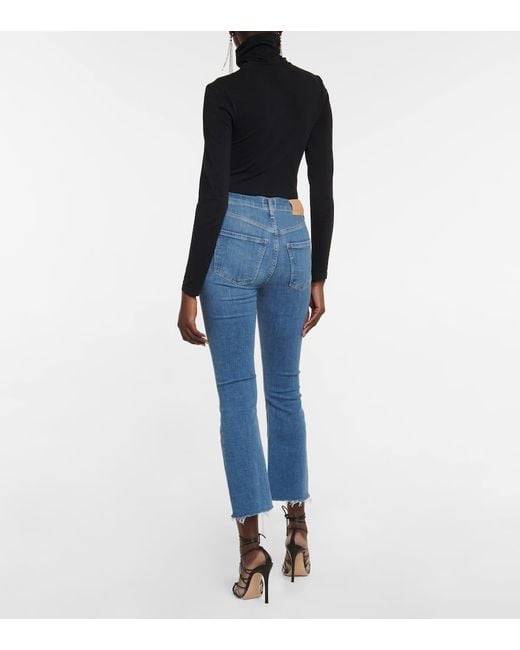 Citizens of Humanity Blue Mid-Rise Bootcut Jeans Isola