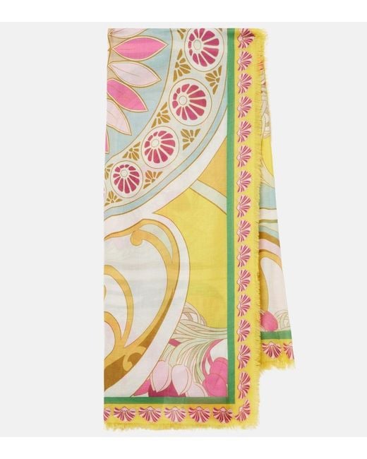 LaDoubleJ Yellow Tulip Placee Scarf