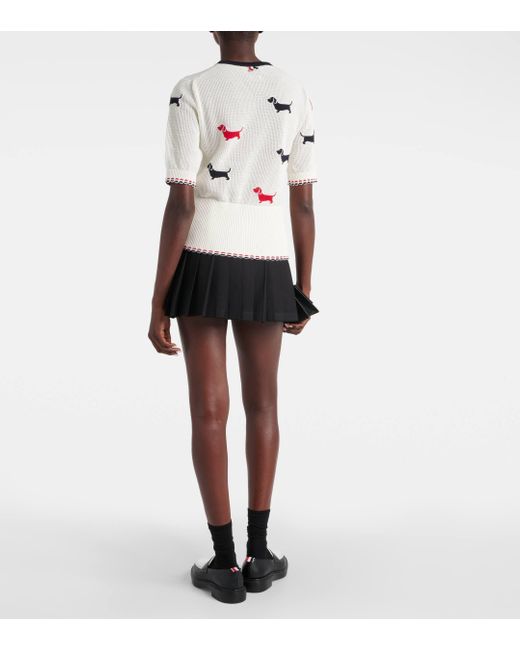 Thom Browne Natural Hector Pointelle Cotton Top