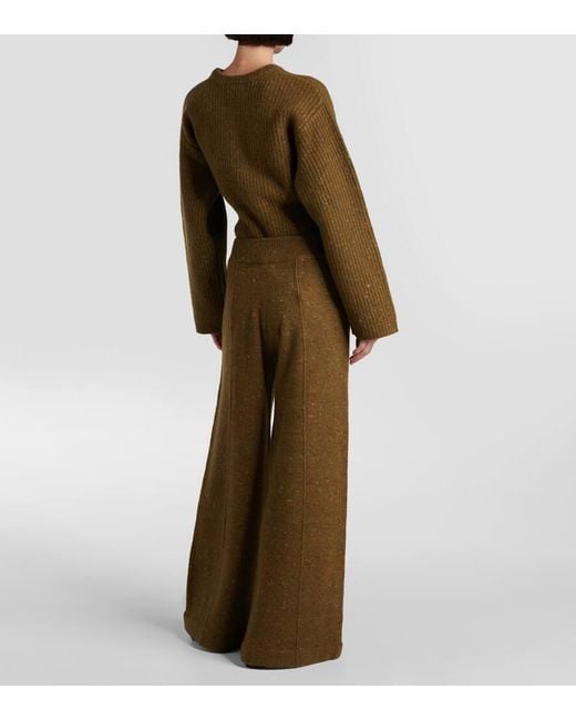 Pantaloni A Gamba Larga di Co. in Natural