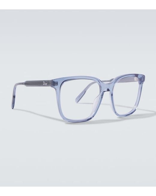 Dior Blue Dioribbono S1I Square Glasses for men