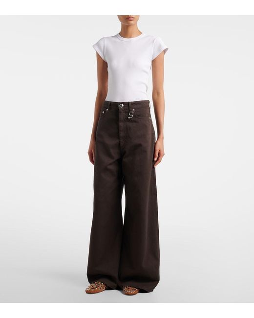 Sportmax Black Siamese Wide-Leg Jeans