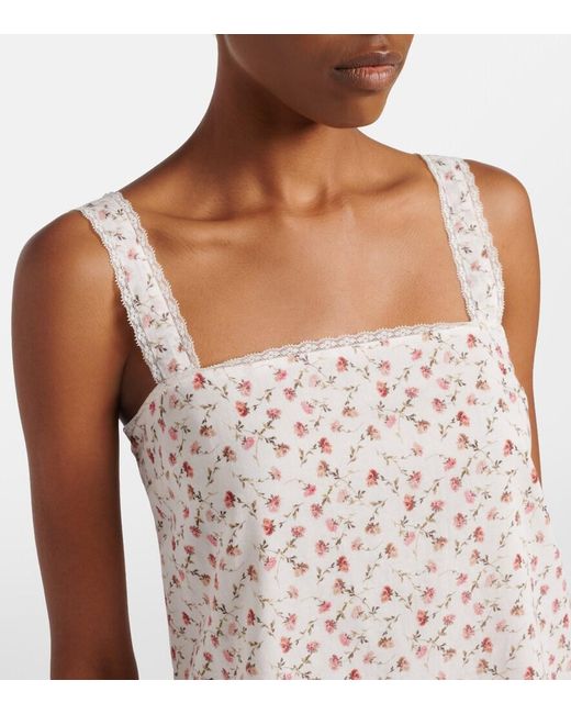 Posse Natural Charlotte Floral Cotton Minidress