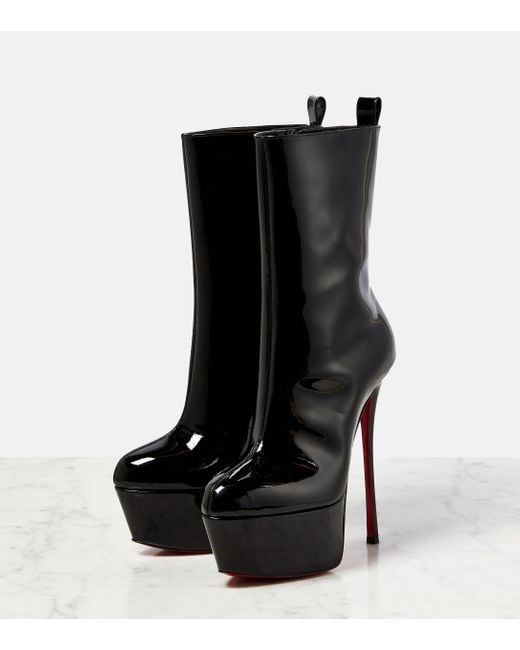 Movida Booty 130 BLACK SUEDE CALFSKIN - Women Shoes - Christian Louboutin