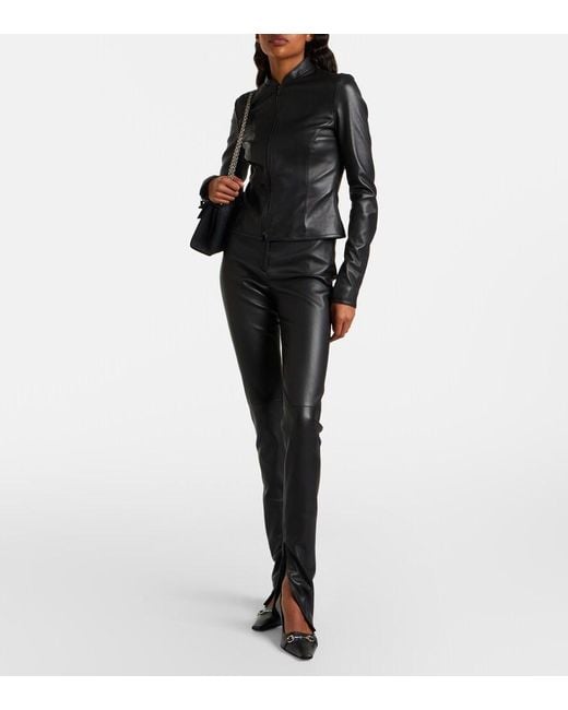 Gucci Black Leather Jacket