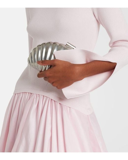Jonathan Simkhai Pink Kenlie Ribbed-Knit Midi Dress