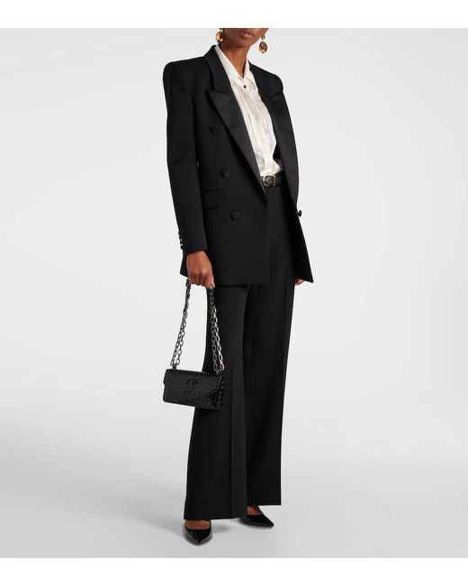 Bolso Loubi54 De Piel Grabada Christian Louboutin de color Black