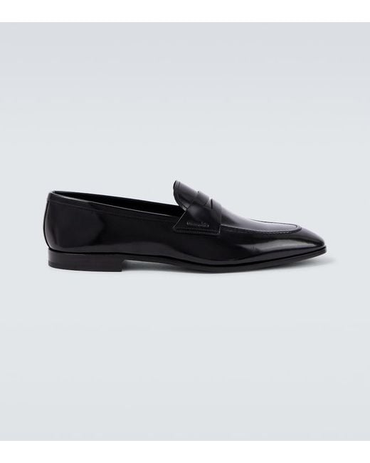 Church's Black Maesteg Leather Penny Loafers for men