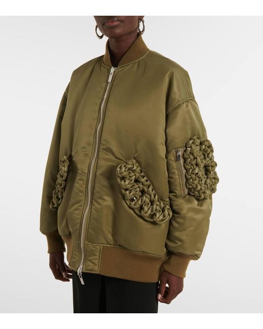 Chaqueta Bomber Con Nudos Noir Kei Ninomiya de color Green