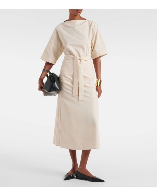 Totême  White T-Shirt Aus Baumwoll-Jersey