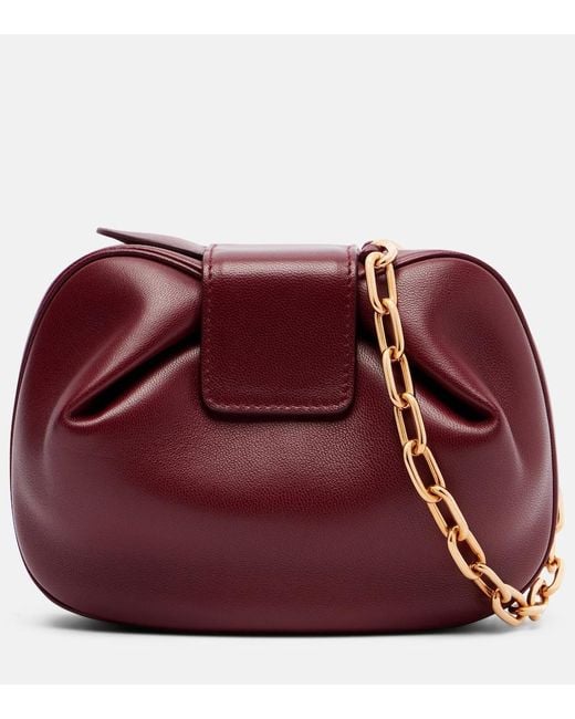 Gabriela Hearst Red Soft Demi Leather Clutch
