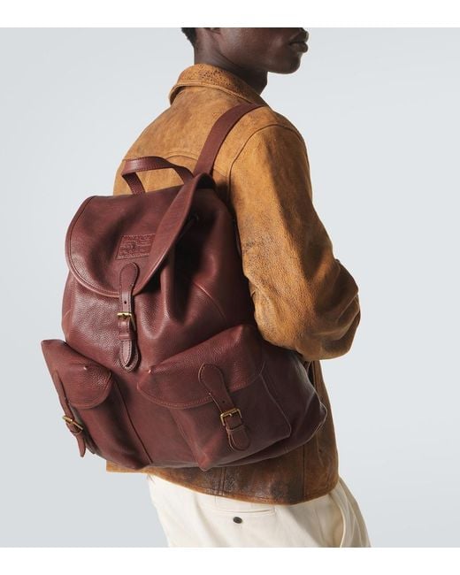 Polo Ralph Lauren Rucksack Heritage Aus Leder in Brown für Herren