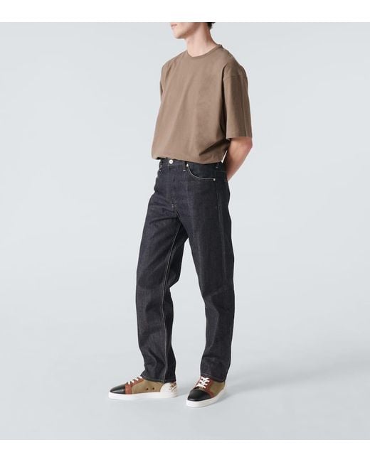 Zapatillas Fun Louis Con Piel Christian Louboutin de hombre de color Brown