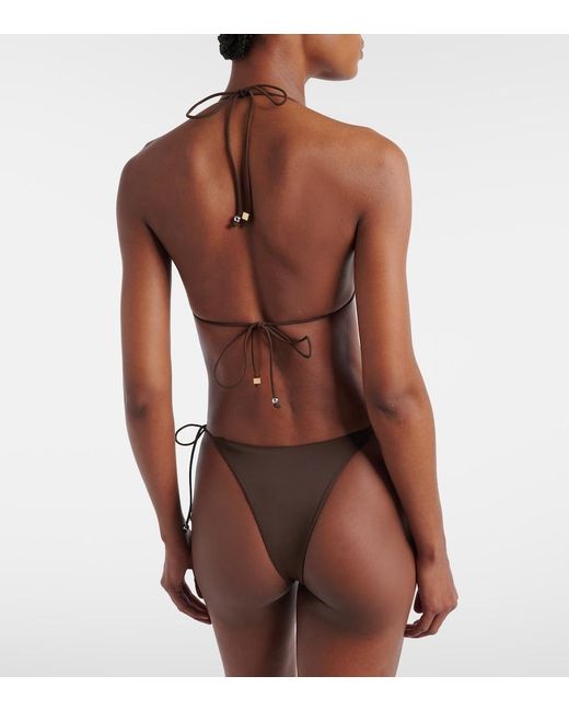 Jacquemus Multicolor Triangle Bikini Top