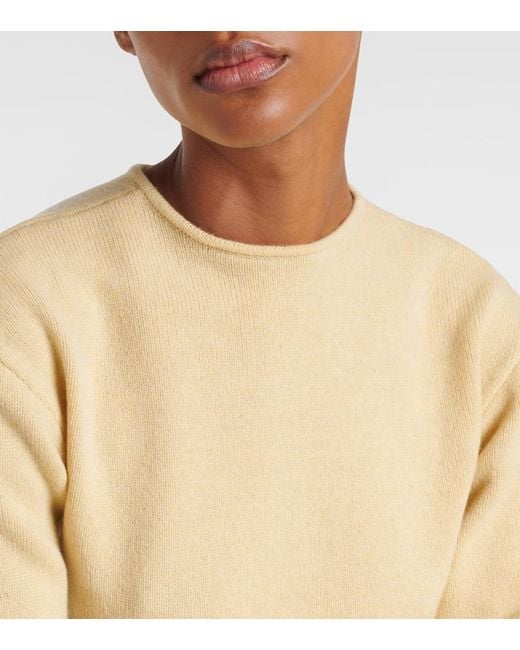 Lemaire Natural Wool And Cashmere Sweater