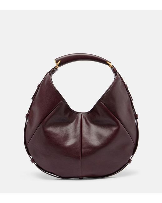Saint Laurent Brown Mombasa Medium Leather Shoulder Bag