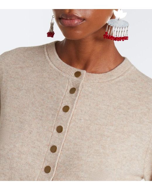 Isabel Marant Natural Idesia Wool And Cashmere Cardigan