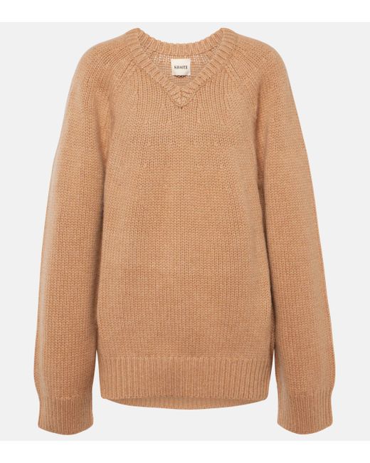 Khaite Brown Nalani Cashmere Sweater