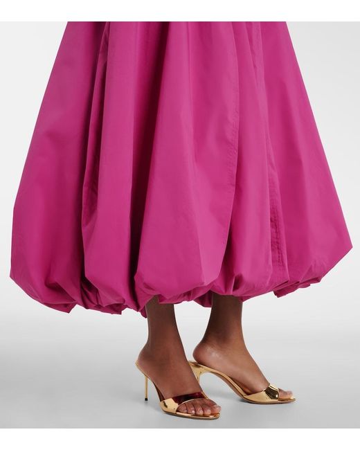 Jonathan Simkhai Pink Cotton-Blend Midi Dress