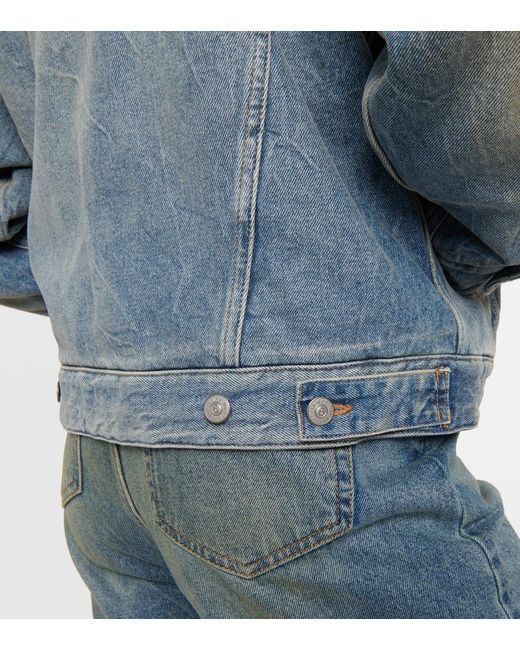 MM6 by Maison Margiela Blue Padded Denim Jacket