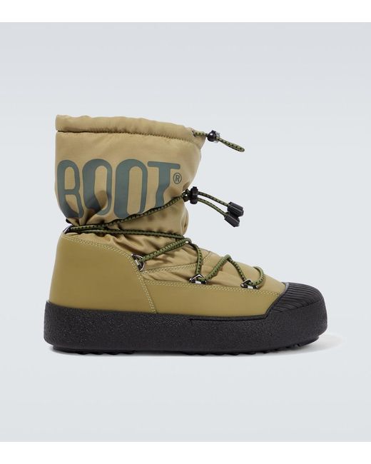 Moon Boot Green Logo Snow Boots for men