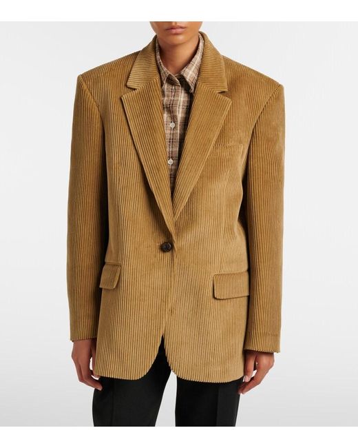 Rohe Green Oversized Cotton Corduroy Jacket