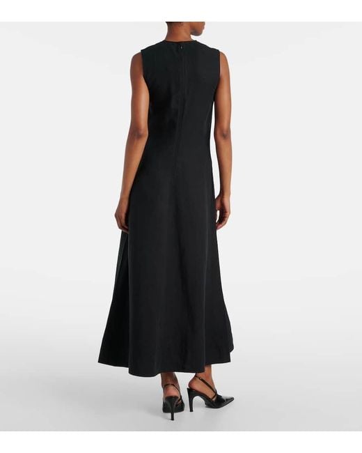 Totême  Black Maxikleid Aus Jersey