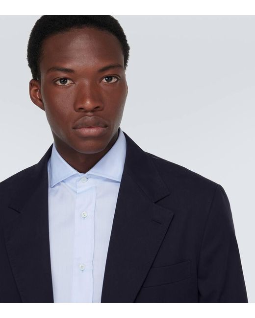 Brunello Cucinelli Anzug Aus Baumwolle Und Kaschmir in Blue für Herren