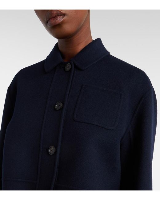 Max Mara Blue Virgin Wool Jacket