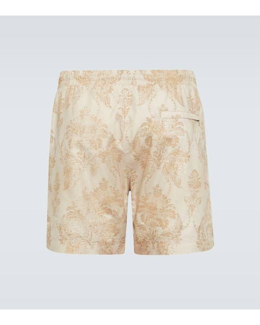 Commas Natural Printed Swim Shorts for men
