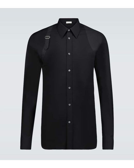 Alexander McQueen Hemd Harness aus Baumwolle in Black für Herren