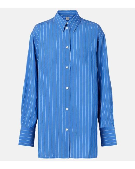 Totême  Blue Striped Shirt