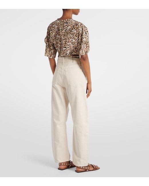 Citizens of Humanity Natural Miro High-Rise Barrel-Leg Jeans