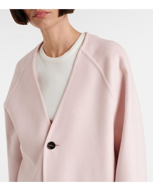 Bottega Veneta Pink Wool Coat
