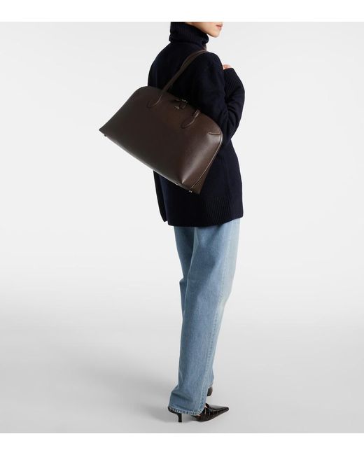 Totême  Brown Leather Tote Bag