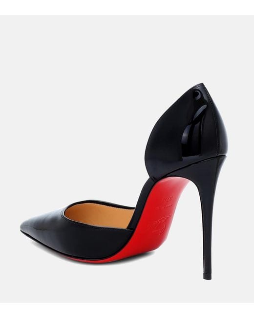 Christian Louboutin Black Pumps Iriza 100 Aus Lackleder
