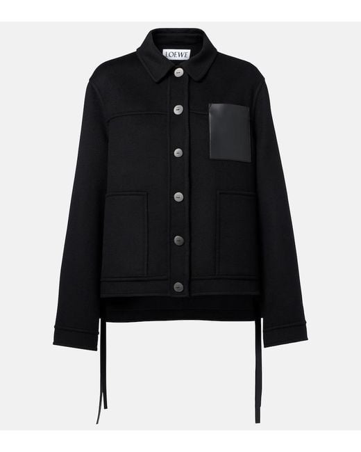 Loewe Black Wool And Cashmere Jacket