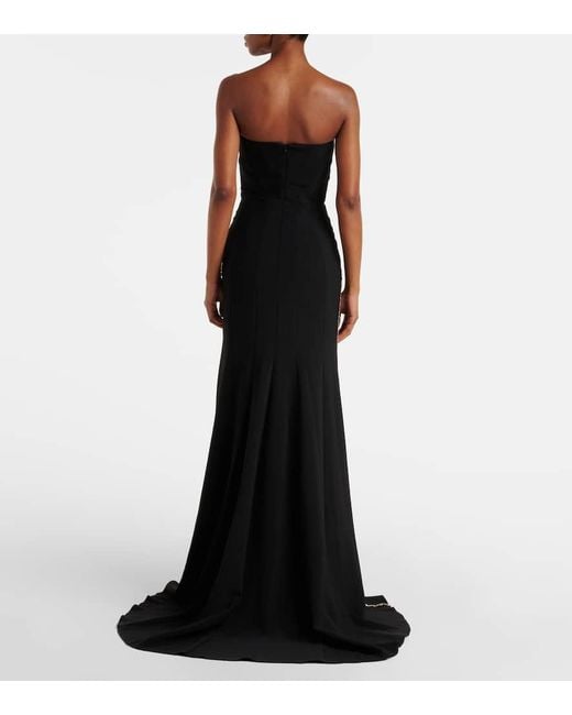 Abito Lungo Dash Con Cristalli di Jenny Packham in Black