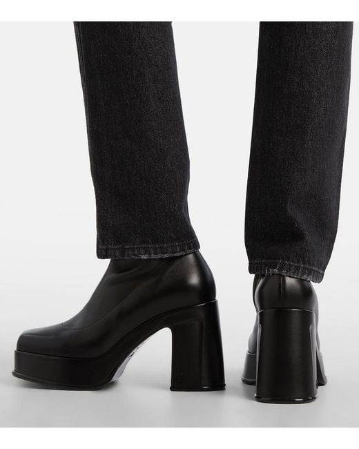 Jimmy Choo Black Hadi Leather Ankle Boots