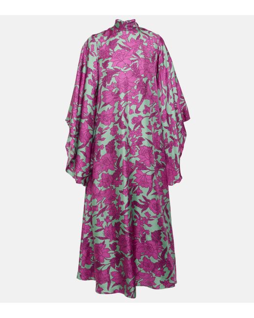 Robe midi Magnifico en soie LaDoubleJ en coloris Purple
